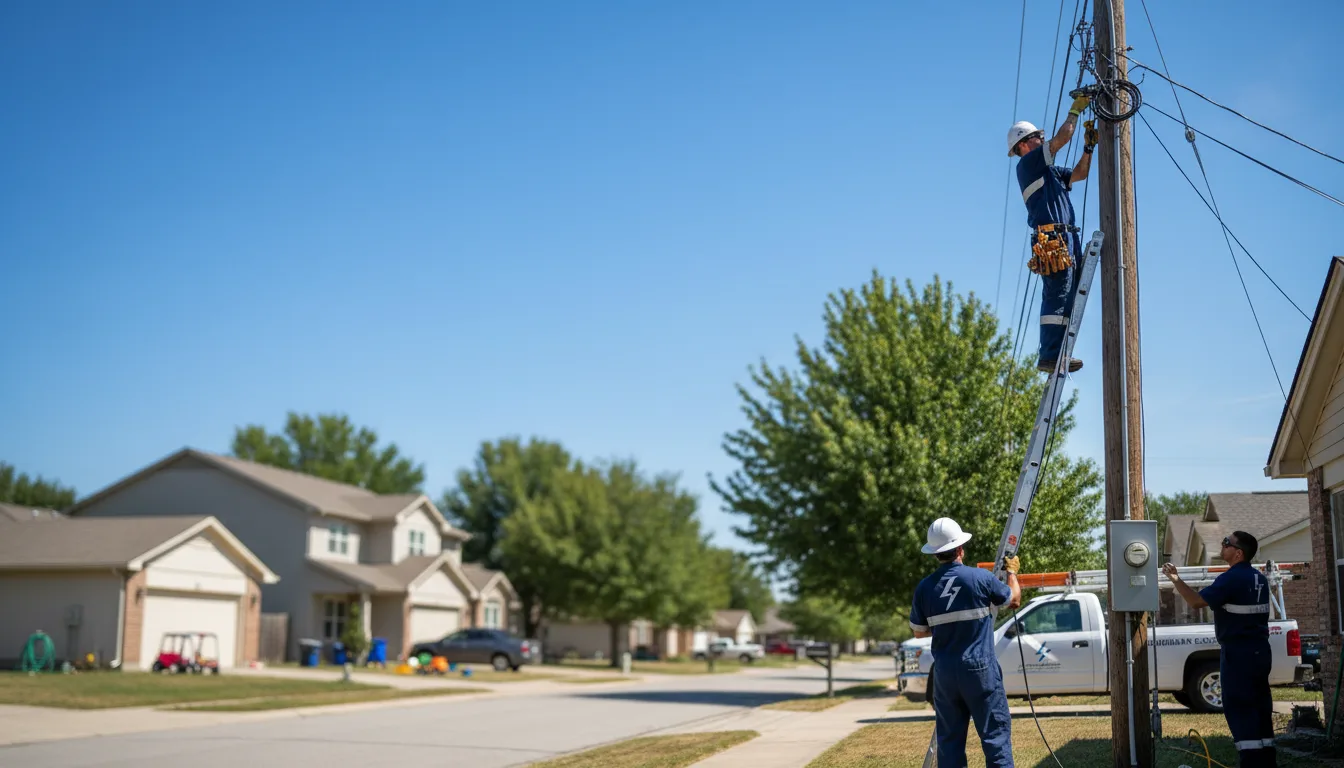 Residential electrician providing installation services in Saraland, AL